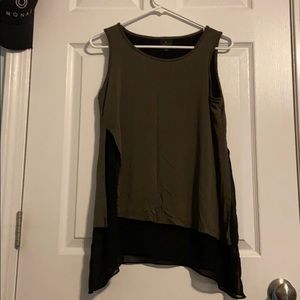 Two layer flowy tank top